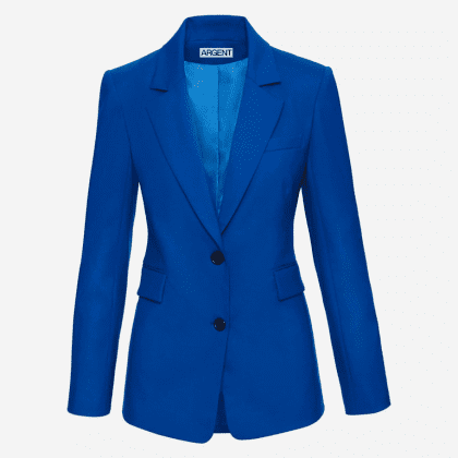 Argent Work Two-Button Blazer in Seasonless Wool