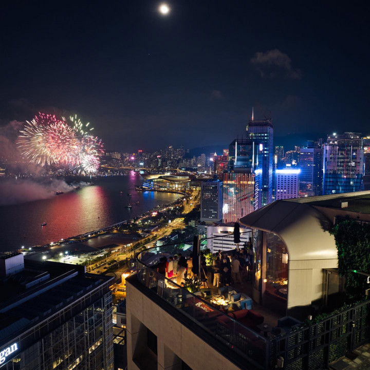 Cardinal Point Rooftop Bar Hong Kong