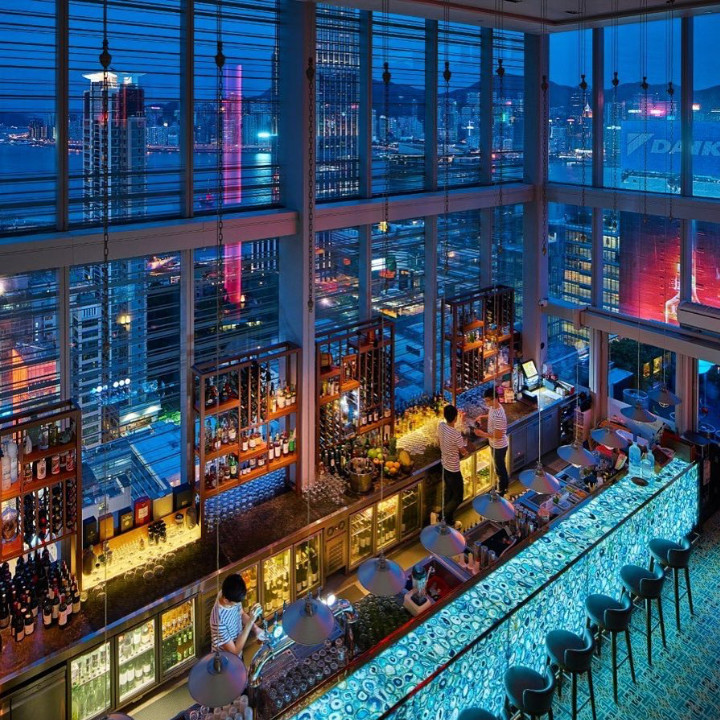 Eyebar Interior and Skyline View