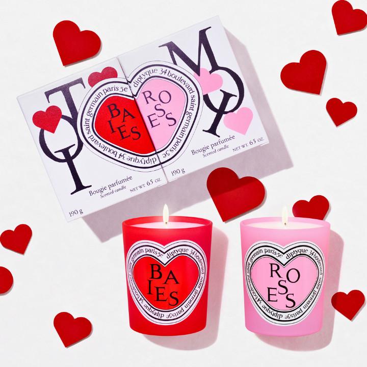 Valentine's Day Gift Guide Diptyque Baies and Roses Duo Classic Candles