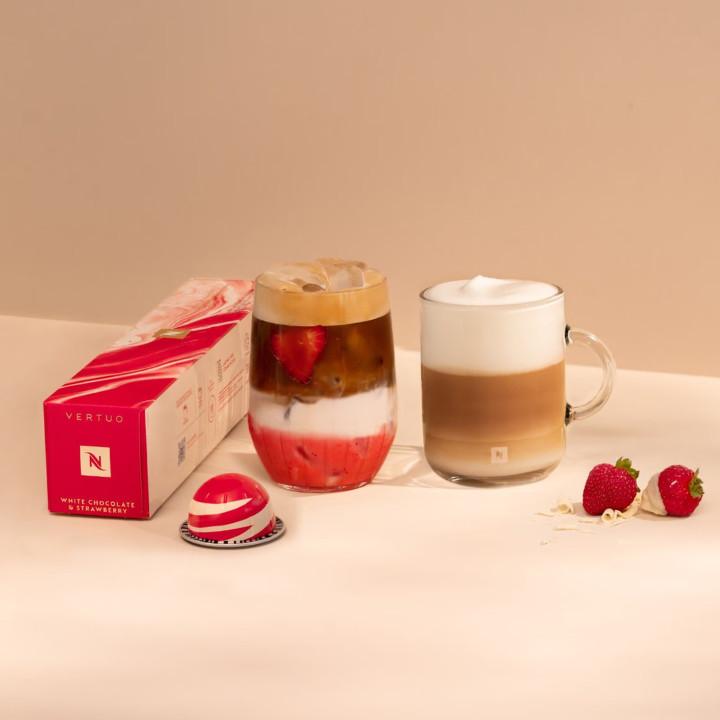 Valentine's Day Gift Guide Nespresso Barista Creations Limited Edition Vertuo White Chocolate & Strawberry