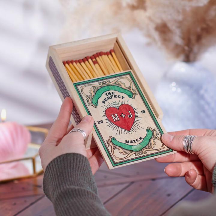 Valentine's Day Gifts Oakdene Designs Personalised Large Matchbox