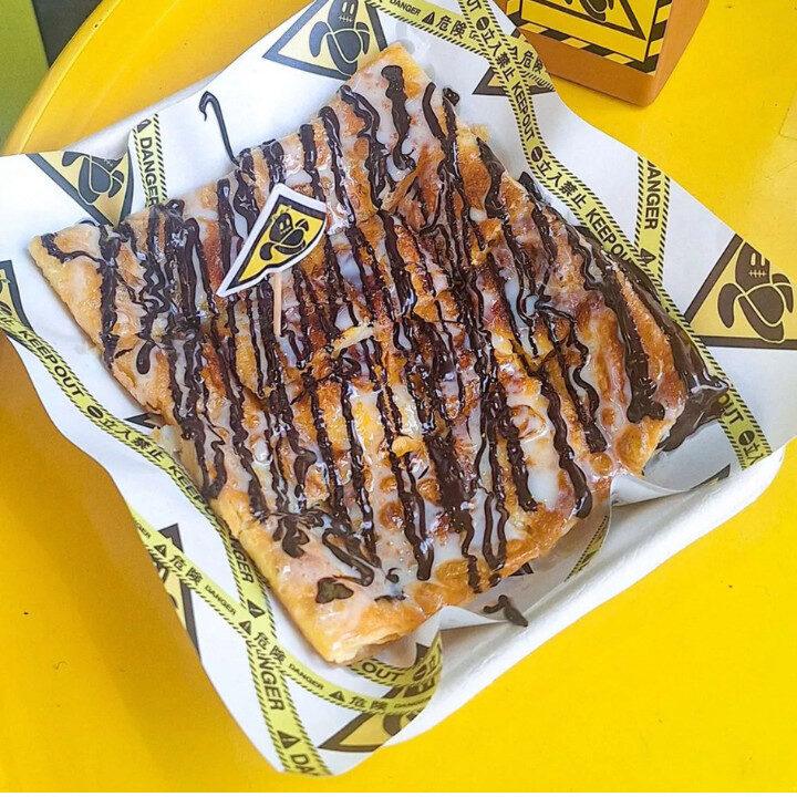 New Michelin Spot Banana Boy banana roti with Nutella drizzle on top