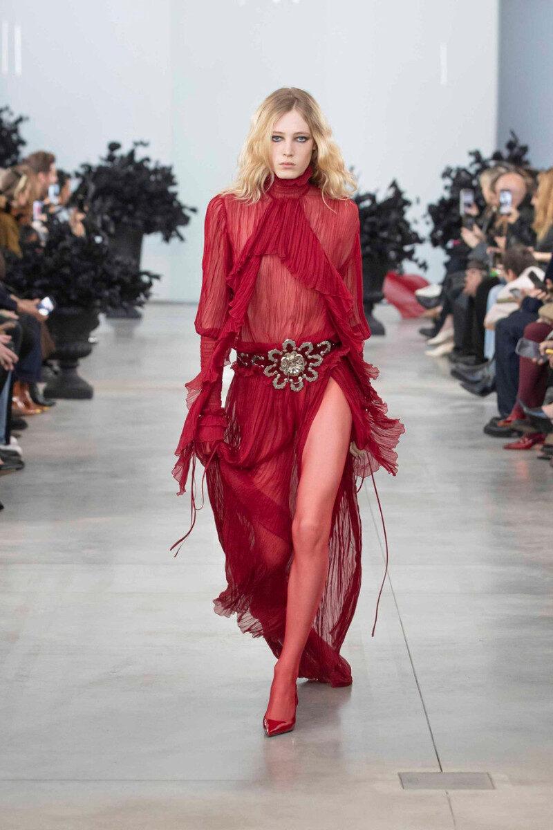 Milan Fashion Week 2025 Blumarine thistle