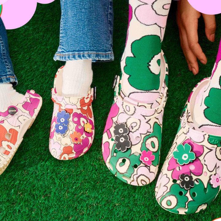 Crocs and Marimekko floral colourful new collaboration