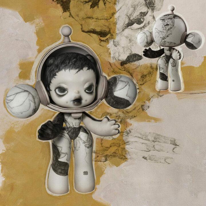 Pop Mart Labubu Collectible Toys Skullpanda 400% Egon Schiele