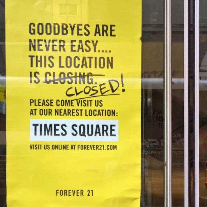 Recession Indicator Forever 21 Closing Down Bankruptcy
