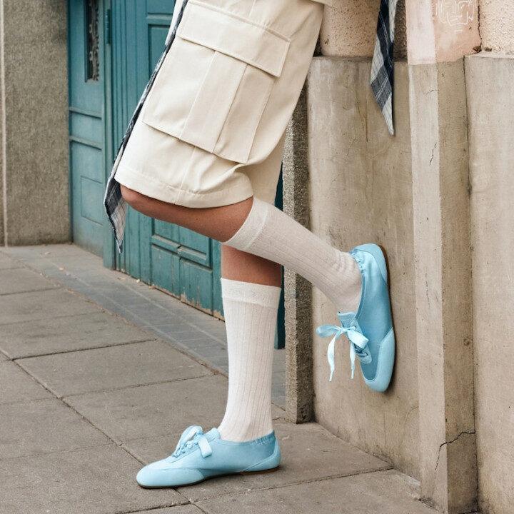 Vivaia foldable comfy ballerina sneakers sneakerinas in dream blue