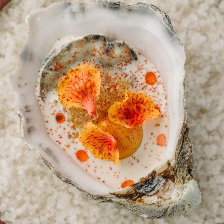 Villa Frantzén Shucking oysters