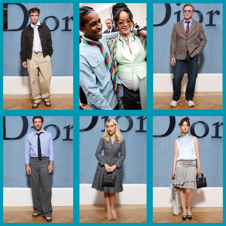 celebrities in dior