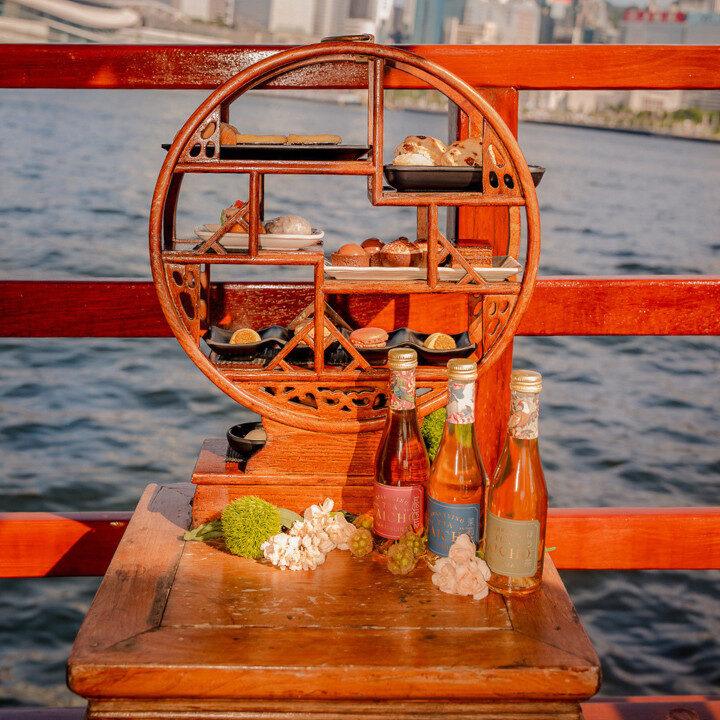 saicho x aqualuna afternoon tea set cruise