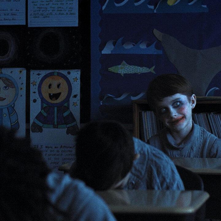 weapons movie alex in clown makeup