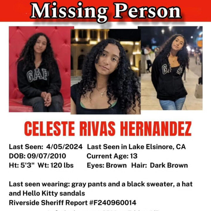 Celeste Rivas Hernandez Missing Report 2024